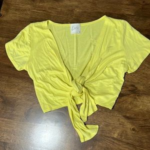 Size XS wrap crop top